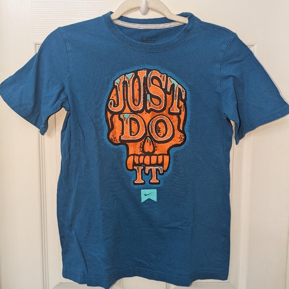 Nike Other - Nike Teal Just Do It Orange Skull